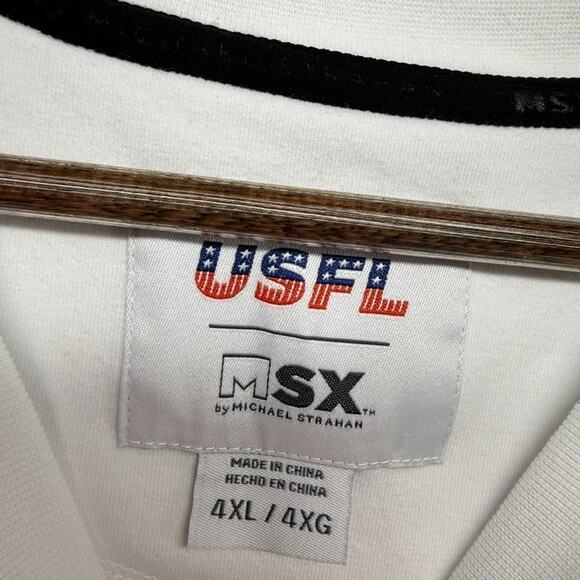 Michigan Panthers Sweatshirt Men's 4XL White Graphic Crewneck USFL MSX NEW Logo - Picture 6 of 9